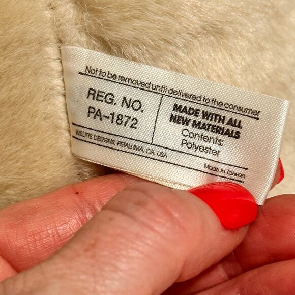 WENDY BRENT VTG Bear 1986 Porcelain/Plush Musical Love & Roses Collectible RARE - Picture 8 of 9